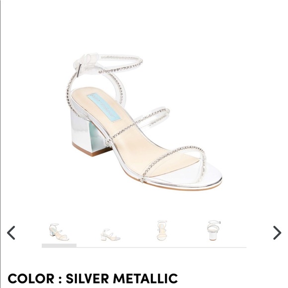 betsy johnson silver heels